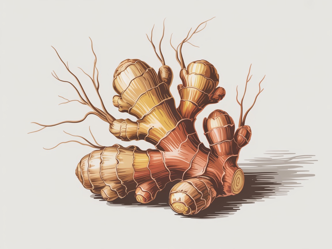 Dried Ginger Rhizome